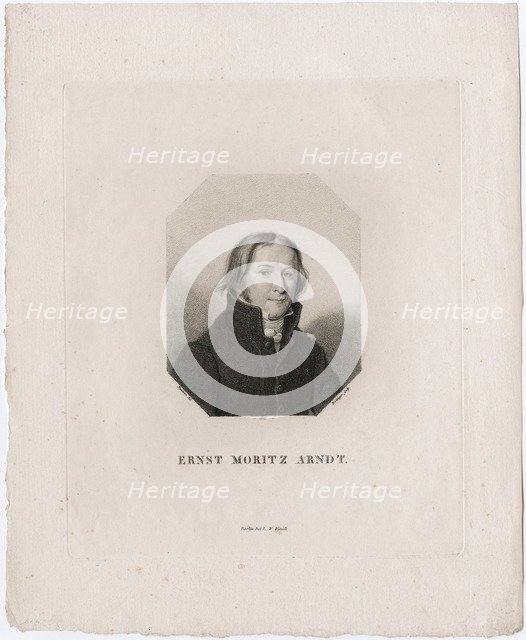 Portrait of Ernst Moritz Arndt, 1817. Artist: Bollinger, Friedrich Wilhelm (1777-1825)