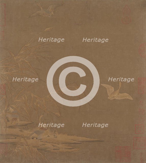 Wild Geese in Winter, 13th century. Creator: Unknown.