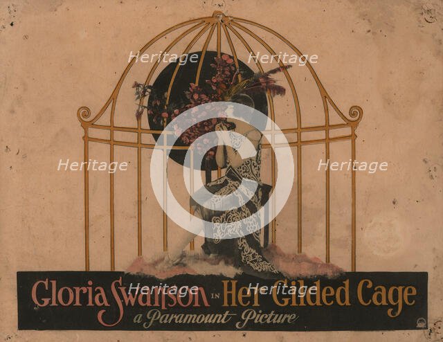 Movie poster "Her Gilded Cage" by Sam Wood, 1922. Creator: Rohman, Eric (1891-1949).