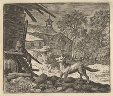 The Cat Climbs a Barn, 1650-75. Creator: Allart van Everdingen.