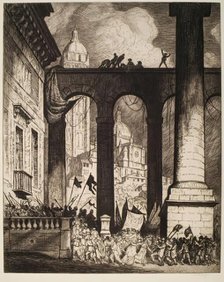 The Colonnade, 1914. Creator: William Strang.