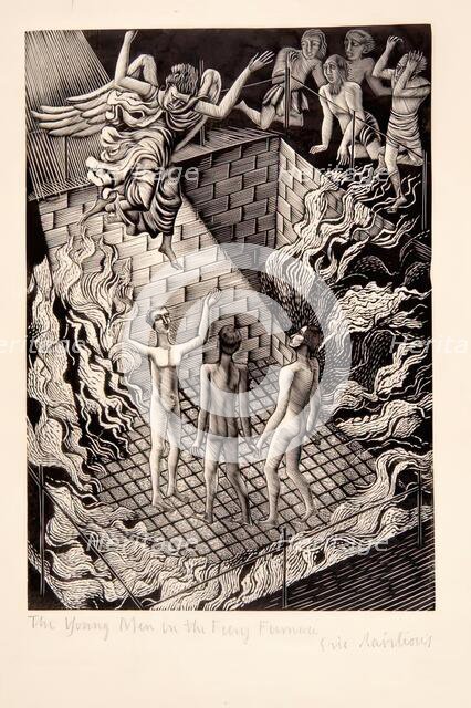 The Young Men in the Fiery Furnace, 1929. Creator: Eric Ravilious.