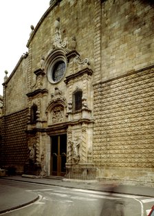 Bethlehem Church, built between 1681 and 1732, project attributed to Josep Juli, view of the main…