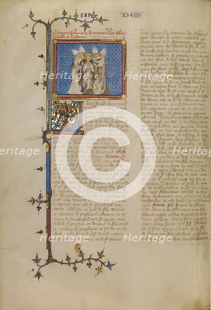 The Coronation of Solomon, about 1360-1370. Creator: Master of Jean de Mandeville.