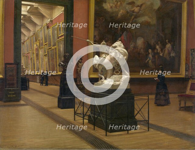 Interior of the Academy Museum, 1886. Creator: Henri Joseph Van Dyck.