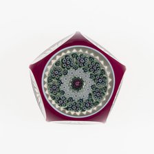 Paperweight, France, c. 1848-55. Creator: Saint-Louis Glassworks.