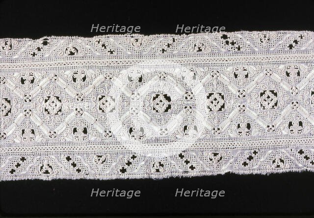 Fragment (Three Joined Strips from Small Pillow), Italy, 1550/1600. Creator: Unknown.