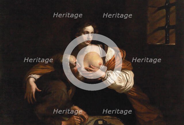 Roman Charity. Creator: Guercino (1591-1666).