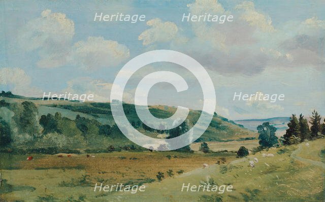 Summer Landscape near Dedham, between 1849 and 1855. Creator: Lionel Constable.