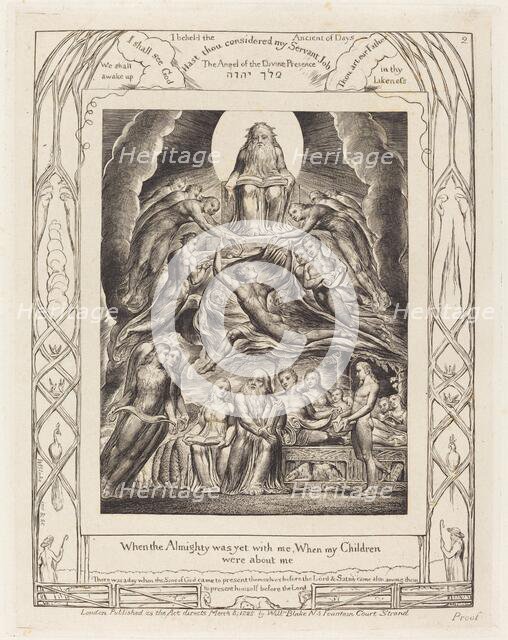 Satan Before the Throne of God, 1825. Creator: William Blake.