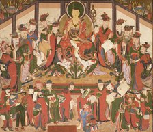Bodhisattva Jijang (Kshitigarbha) and the Ten Kings of Hell (image 1 of 9), c1841. Creator: Anon.