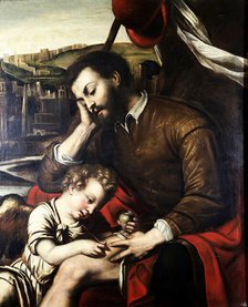 Saint Roch and the angel, 17th century. Creator: Unknown.