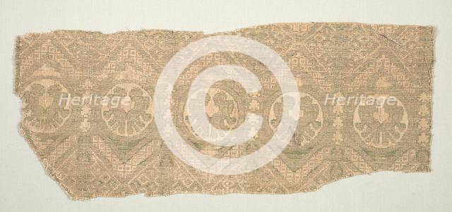Textile Fragment, 13th century. Creator: Unknown.