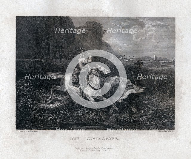 'Der Cavalcatore', c1833. Creator: Frommel.