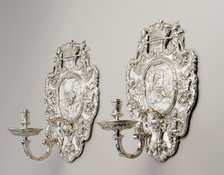 Pair Of Wall Sconces, 1730/31. Creator: Peter Archambo.