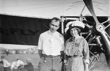 Earle Ovington & wife, 1911. Creator: Bain News Service.