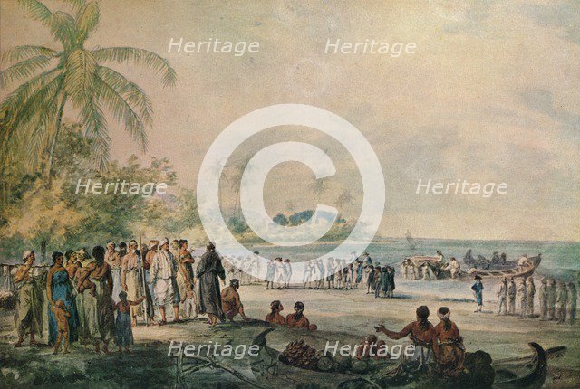 'Episode in Captain Cook's Voyages', late 18th century. Artist: John Webber.