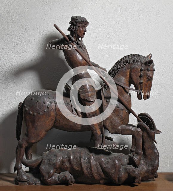 Saint George and the Dragon, French, early 16th century. Creator: Unknown.