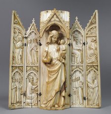 Tabernacle or Folding Shrine, French, 14th century. Creator: Unknown.