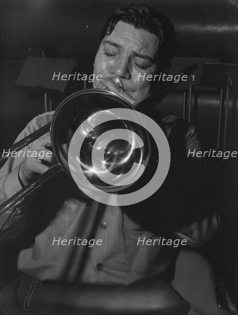 Portrait of Jack Teagarden, Victor studio, New York, N.Y., ca. May 1947. Creator: William Paul Gottlieb.