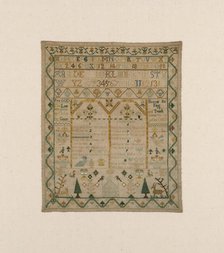 Sampler, England, 1775/1825. Creator: Unknown.