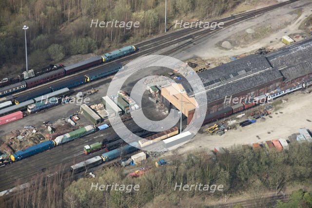 East Lancashire Railway Buckley Wells rail depot and workshop, Bury, 2019. Creator: Historic England.