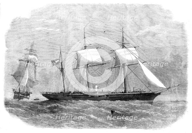 The Confederate sloop-of-war "290" or Alabama, leaving the merchant-ship Tonowanda, 1862. Creator: Unknown.