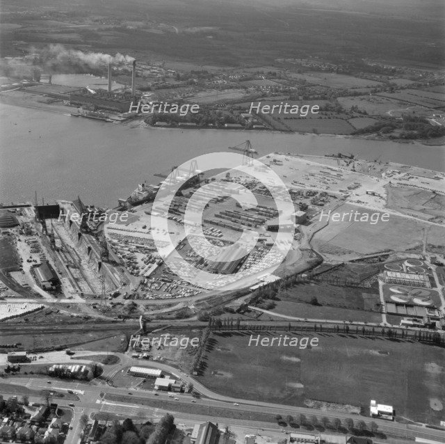 Southampton Docks, Hampshire, 1972. Artist: Aerofilms.