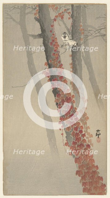 Red ivy. Creator: Ohara, Koson (1877-1945).