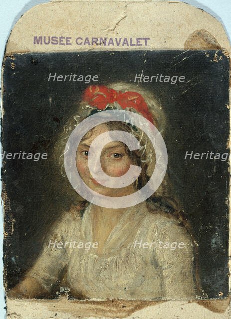 Portrait de femme d'époque révolutionnaire, c1790. Creator: Ecole Francaise.