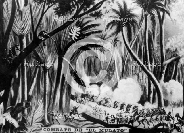 Battle during Cuban War of Independence, (1895), 1920s. Artist: Unknown