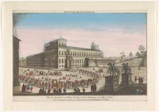 View of the Palazzo del Quirinal in Rome, 1735-1805. Creator: Unknown.