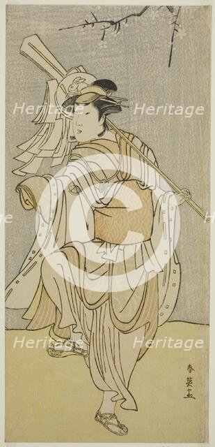 The Actor Segawa Kikunojo III as Osaku in the Play Sayo no Nakayama Hiiki no..., c. 1790. Creator: Katsukawa Shun'ei.