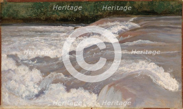 The Velino Above the Cascade of Terni , 1826. Creator: Corot, Jean-Baptiste Camille (1796-1875).