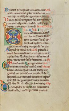 Decorated Initial D; Stammheim Missal, probably 1170s. Creator: Unknown.