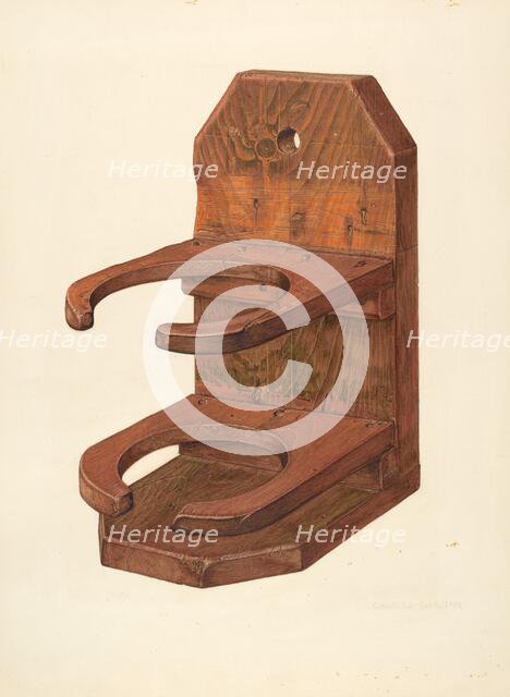 Asparagus Buncher, c. 1940. Creator: Charles Garjian.