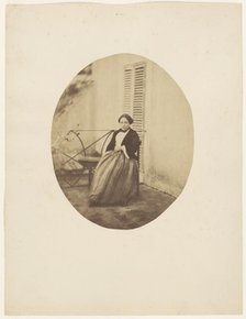 Portrait of Rachel Félix, 1853. Creator: Charles Nègre.