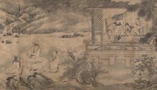 Poets Gathering in the Orchid Pavilion, dated 1607. Creator: Qian Gong.