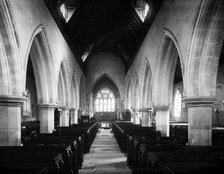 Interior of St Michael's Church, Bray, Berkshire, 1880. Artist: Henry Taunt.