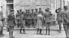 The presentation of General Franchet d'Esperey to an Italian envoy to France, Champagne, (1926). Artist: Unknown