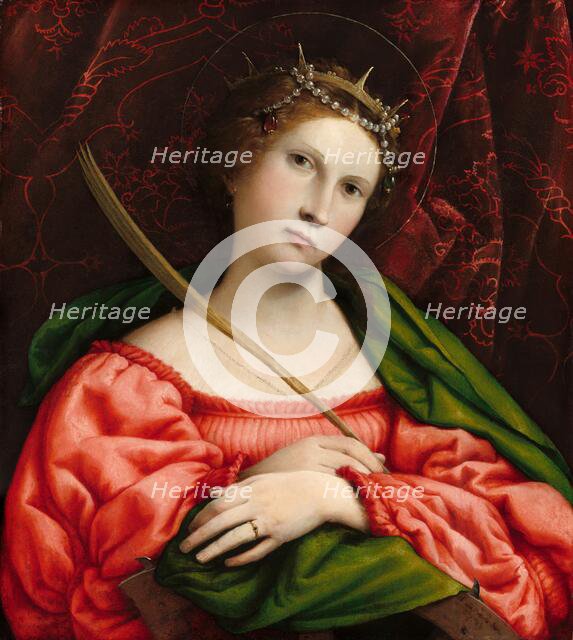 Saint Catherine, 1522. Creator: Lorenzo Lotto.