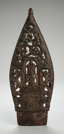 Ritual Diadem Plaque with the Jina Buddha Amoghasiddhi, 13th-14th century. Creator: Unknown.