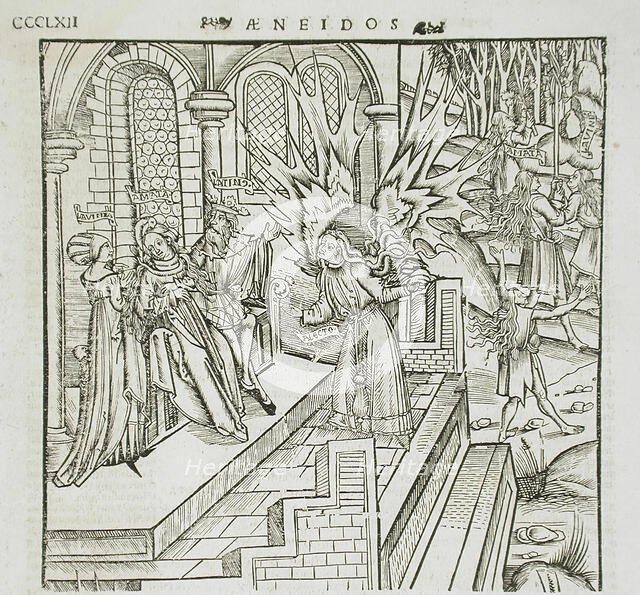 Alecto Rousing Latinus Against Aeneas, 16th century. Creator: Unknown.