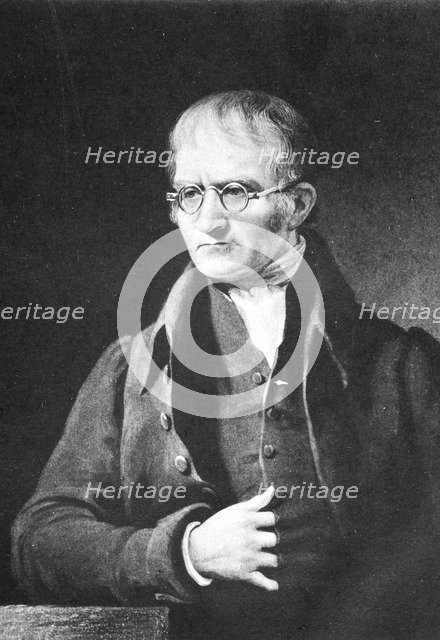 John Dalton, English chemist, c1834 (1902). Artist: Unknown