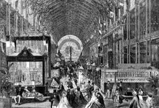 The International Exhibition: view of the Nave looking east..., 1862. Creator: Mason Jackson.