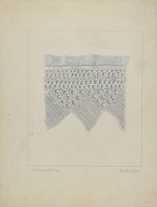 Knitted Lace Edging, c. 1938. Creator: Frank J Mace.