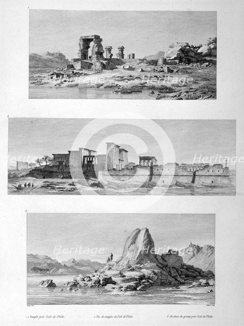 Ruined Temples at Philae, Egypt, 1802. Artist: Vivant Denon