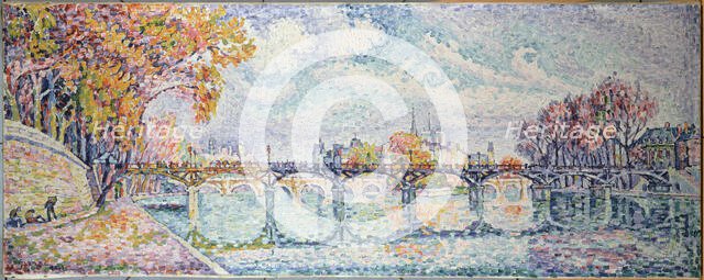 Le pont des Arts, 1928. Creator: Paul Signac.