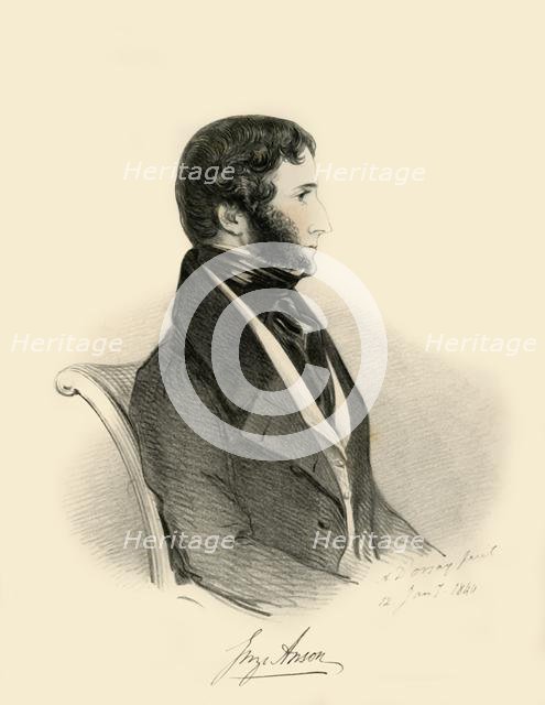'George Anson', 1840. Creator: Richard James Lane.