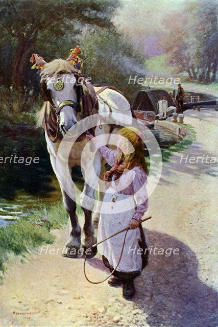 'The Towing Path', 1900 (1902-1903).Artist: Roland Wheelwright